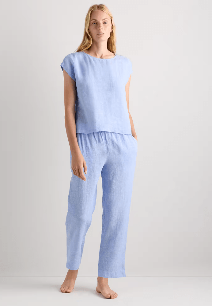 100% European Linen Pajama Set first mother's day gift ideas 